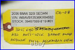 06-11 Bmw 325i E90 Sedan Oem Abs Anti-lock Brake Pump Module Full Assembly