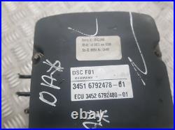 2009 BMW 7 SERIES F01 F02 730D N57 ABS Pump Brake Control Unit 6792478 #0A