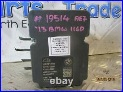 2013 Bmw 116d F20 Abs Pump Module N47d16a 34516862246 #19514