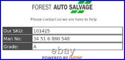 2016 Bmw X1 Abs Pump Modulator 34 51 6 880 548
