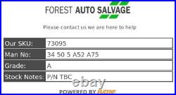 2019 Bmw 3 Series Abs Pump Modulator 34 50 5 A52 A75