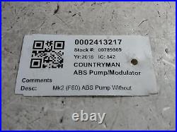 Abs Pump Mini (bmw) Countryman 2017-2020 2.0l 6891408