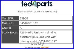 BMW X4 ABS Pump/Modulator F26 Hydro Unit with driving assistant 34516881327