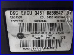 MINI R55 R56 R60 2010-14 LCI DSC EHCU 2WD ABS Pump Brake Unit 3451 6858542 01