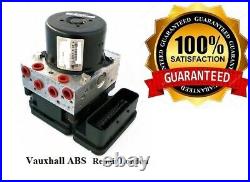 VAUXHALL ABS PUMP REPAIR SERVICE ASTRA J Fault Code C0110-00 PUMP MOTOR CIRCUIT